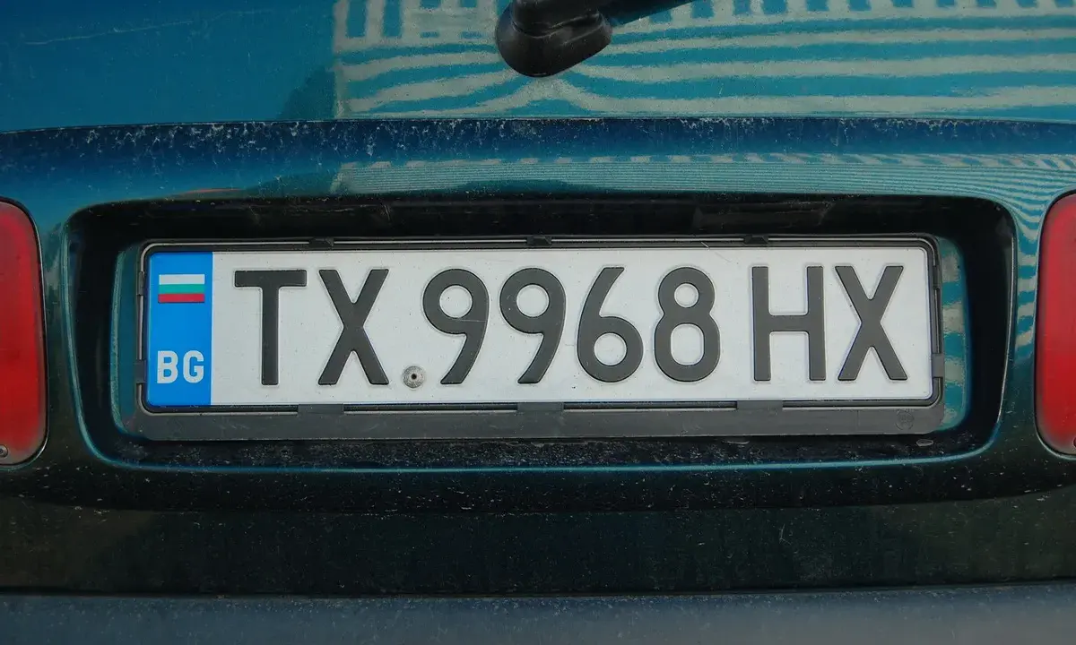 BG tablica rejestracyjna TX.9968HX.