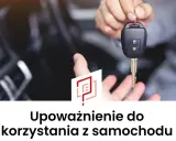 Wzór upoważnienia do wyjazdu samochodem na Ukrainę. Kluczyki samochodowe przekazywane z ręki do ręki.