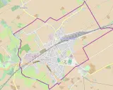 Mapa z zaznaczoną trasą przez Jabłonowo Pomorskie, wiodącą przez Jabłonowo Zamek i okolice.