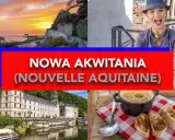 Nowa Akwitania, kraina historyczna we Francji z Bordeaux, oferuje zachody słońca nad oceanem, zabytkowe budowle i pyszne jedzenie.
