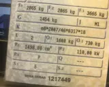 Szczegóły pojazdu z dowodu rejestracyjnego: masa własna 1454 kg, dopuszczalna masa całkowita 3665 kg, moc 110 kW.