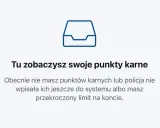 Ikona skrzynki pocztowej. Tu zobaczysz swoje punkty karne. Brak punktów, chyba że dostałeś mandat za przekroczenie prędkości o 20 km/h i jeszcze nie został wpisany.