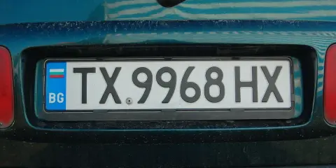 BG tablica rejestracyjna TX.9968HX.