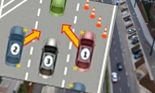 Ilustracja pokazuje manewr zmiany pasa ruchu. Samochody 1, 2 i 3 wykonują sekwencję manewrów, aby bezpiecznie zmienić pas.