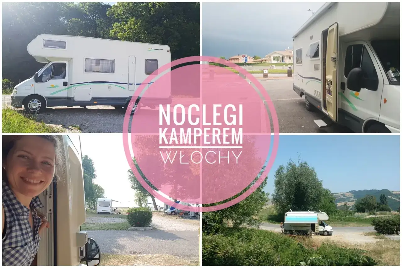 Uśmiechnięta kobieta w kamperze we Włoszech. Podróż kamperem po Włoszech to przygoda!